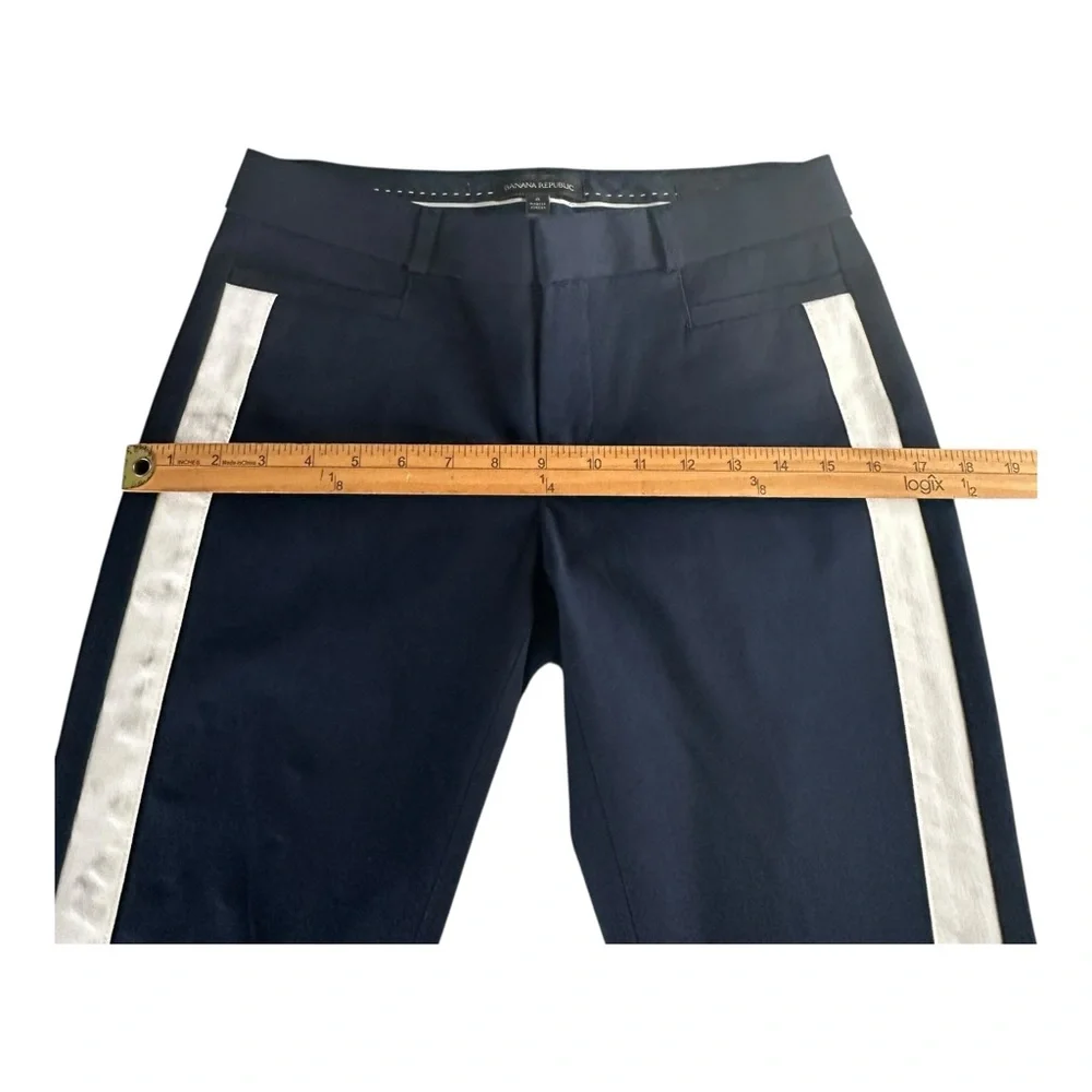 Banana Republic‎ Sloan Pants Black Skinny  Navy Blue Ankle Women’s Size 2